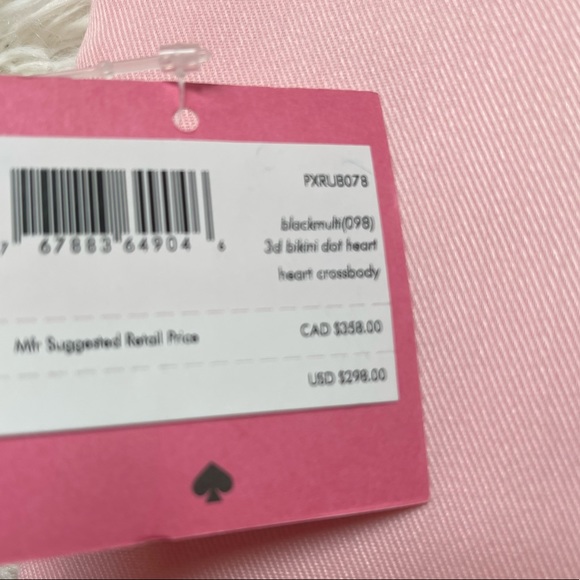 Kate Spade Women's Bag Crossbody Purse - 3D Polka Dot Heart - Retails $298 - Picture 6 of 8